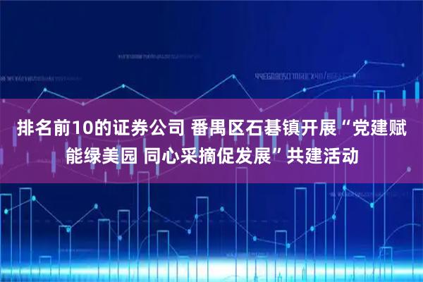 排名前10的证券公司 番禺区石碁镇开展“党建赋能绿美园 同心采摘促发展”共建活动